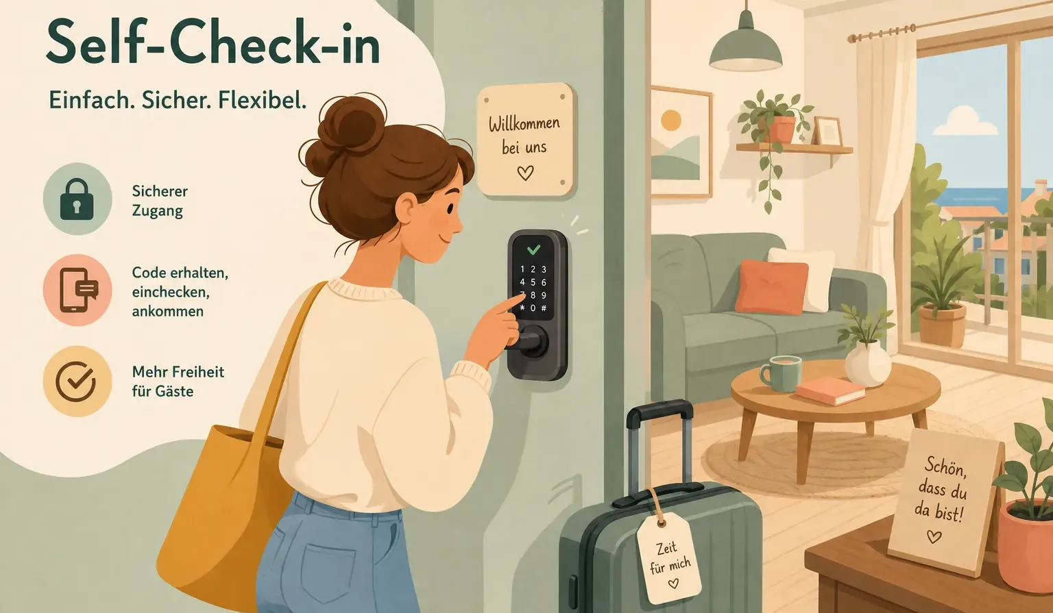 Self-Check-in in Ferienwohnungen